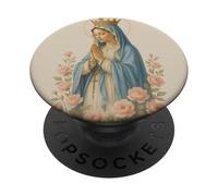 Beata Vergine Maria Arte Cattolica Preghiera Fedele PopSockets PopGrip Adesivo
