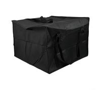 Beatanug Borsa termica per la consegna della pizza, spaziosa, in tessuto non tessuto, con isolamento spesso, per scatole multiple, nero e rosso, Nero e rosso, Black 50 * 35.5CM, Consegna funzionale
