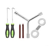 Beatanug Pinza per espansione della molla interna ed esterna, in acciaio resistente, per smontaggio della molla del tamburo, set di bussole da 8/10/12 mm,