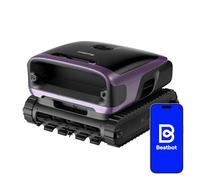 Beatbot Sora 70 Robot piscina 4 e 1: pareti e fondo,superficie,lilla chiaro | Pareti e fondo, superficie e linea di galleggiamento, senza fili, parcheggio in superficie,App,Piscine Fuori Terra/interrate