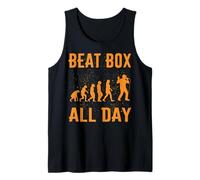 Beatbox all Day Music Old School Microfono Rap Beatboxer Canotta