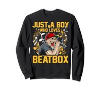 Beatbox Music Old School Microfono Rap Beatboxer Felpa