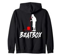 Beatbox Music Old School Microfono Rap Beatboxer Felpa con Cappuccio