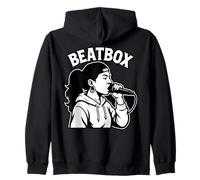 Beatbox Music Old School Microfono Rap Beatboxer Felpa con Cappuccio