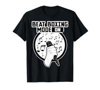 Beatboxing modalità su Musica Old School Rap Microfono Beatboxer Maglietta