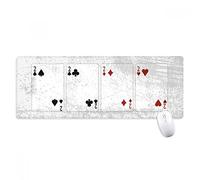 beatChong 2 Heart Spade Diamond Club modello antisdrucciolevoli Mousepad Grande esteso gioco Ufficio titched Bordi Mat regalo Computer