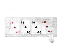 beatChong 3 Cuore Spade Diamond Club Modello Antisdrucciolevoli Mousepad Grande esteso Gioco Ufficio titched Bordi Mat Regalo Computer