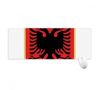 beatChong Albania Tirana Nazionale Emblema Antisdrucciolevoli Mousepad Grande Gioco Esteso Ufficio Bordi titched Mat Regalo Computer