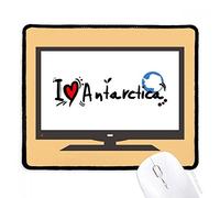 beatChong Amo Antartide parola bandiera di amore del cuore Illustrazione Computer Mouse Pad antiscivolo in gomma Mousepad gioco Ufficio