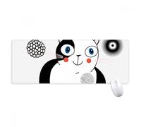 beatChong Animale Carino Fat Cat Smile Antisdrucciolevoli Mousepad Grande Gioco Esteso Ufficio Bordi titched Mat Regalo Computer