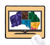 beatChong Australia Mappa Territorio Stato Mouse del Computer colorato Antiscivolo in Gomma Mousepad Gioco Ufficio