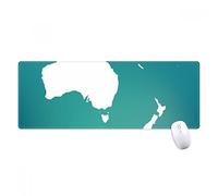 beatChong Australia, Oceania Continente Silhouette Mappa Antisdrucciolevoli Mousepad Grande Gioco Esteso Ufficio Bordi titched Mat Regalo Computer