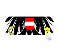 beatChong Austria Nazionale Emblem Paese antisdrucciolevoli Mousepad Grande Gioco Esteso ufficio Bordi titched Mat regalo Computer