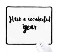 beatChong Avere Un Anno Citazione Meraviglioso Mousepad Nero Cucito Bordo Non stuoia di Slittamento del Gioco