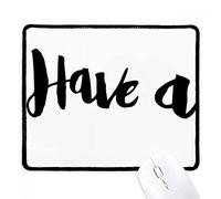 beatChong Avere Un preventivo Elegante Handwrite Mousepad Nero Cucito Bordo Non stuoia di Slittamento del Gioco