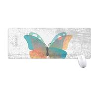 beatChong Baby Rosa & Collection Antisdrucciolevoli Mousepad Grande Gioco Esteso Ufficio Bordi titched Mat Regalo Blu Butterfly Computer