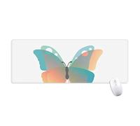 beatChong Baby Rosa & Collection antisdrucciolevoli Mousepad Grande Gioco Esteso ufficio Bordi titched Mat regalo Blu Butterfly Computer