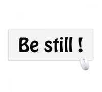 beatChong Be Still testo cristiano Citazioni antisdrucciolevoli Mousepad Grande Gioco Esteso ufficio Bordi titched Mat regalo Computer