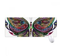 beatChong Bella Farfalla Colorata Ali Decorative Antisdrucciolevoli Mousepad Grande Gioco Esteso Ufficio Bordi titched Mat Regalo Computer