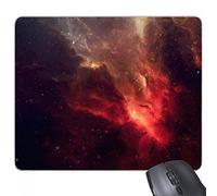 beatChong Bello Fantastico Brillante Rosso Nebula in Dark Universo Illustrazione Modello Rettangolo Antiscivolo in Gomma Mousepad Mouse Game Pad Regalo