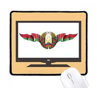 beatChong Bielorussia Bandiera Nazionale Emblema Computer Mouse Pad Antiscivolo in Gomma Mousepad Gioco Ufficio