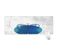 beatChong Blu Butterfly Collection Antisdrucciolevoli Mousepad Grande Gioco Esteso Ufficio Bordi titched Mat Regalo Computer