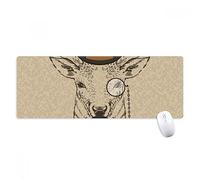 beatChong British Style Gentle Barba cervi Cappello Papillon animali antisdrucciolevoli Mousepad Grande esteso gioco Ufficio titched Bordi Mat regalo Computer