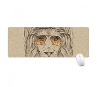 beatChong British Style Gentle Cappello Leone Papillon antisdrucciolevoli Mousepad Grande esteso gioco Ufficio titched Bordi Mat regalo Computer