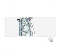 beatChong Burj al-Arab hotel di lusso di Dubai antisdrucciolevoli Mousepad Grande Gioco Esteso ufficio Bordi titched Mat regalo Computer