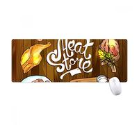 beatChong Carne Conservare Barbecue Steak Antisdrucciolevoli Mousepad Grande Gioco Esteso Ufficio Bordi titched Mat Regalo Computer