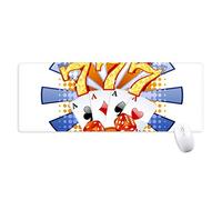 beatChong Casino Dice Chip di Mazza Illustrazione Antisdrucciolevoli Mousepad Grande Gioco Esteso Ufficio Bordi Mat Regalo Computer titched
