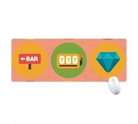 beatChong Casino Elementi Illustrazione del Fumetto Antisdrucciolevole del Mousepad Grande Gioco Esteso Ufficio Bordi titched Mat Regalo Computer