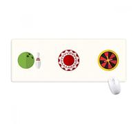 beatChong Casino Piccolo Elemento Illustrazione Antisdrucciolevoli Mousepad Grande Gioco Esteso Ufficio Bordi Mat Regalo Computer titched