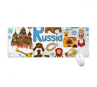 beatChong Cattedrale Antiscivolo Mousepad Grande Gioco Esteso Ufficio Bordi titched Mat Regalo Computer della Russia Fisarmonica San Basilio