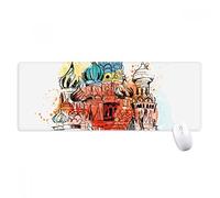 beatChong Cattedrale Antiscivolo Mousepad Grande Gioco Esteso Ufficio Bordi titched Mat Regalo Computer della Russia Mosca San Basilio