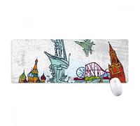 beatChong Cattedrale Antiscivolo Mousepad Grande Gioco Esteso Ufficio Bordi titched Mat Regalo Computer di Mosca Landmark San Basilio