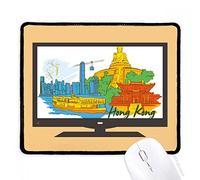 beatChong Cina Hong Kong Victoria Acquerello Mouse Pad Antiscivolo in Gomma Mousepad Gioco Ufficio