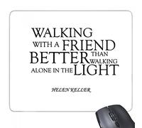 beatChong Citazione di Amicizia da Helen Keller rettangolo Antiscivolo in Gomma Mousepad Mouse Game Pad Regalo