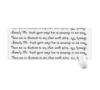 beatChong Citazione Inspirational A proposito di Percorso da Beverly Sills Antisdrucciolevoli Mousepad Grande Gioco Esteso Ufficio Bordi titched Computer Mat Regalo