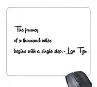 beatChong Citazione Inspirational A proposito di Viaggio in Lao Tzu rettangolo Antiscivolo in Gomma Mousepad Mouse Game Pad Regalo