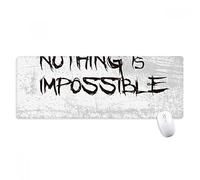 beatChong Citazione Niente è impossibile antisdrucciolevoli Mousepad Grande esteso gioco Ufficio titched Bordi Mat regalo Computer