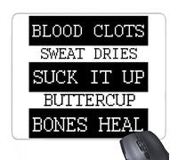 beatChong Coaguli di Sangue Sudore Dries Ossa Heal rettangolo Antiscivolo in Gomma Mousepad Mouse Game Pad Regalo