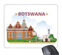 beatChong Dipinto a Mano della Costruzione della Città del Botswana Cultura Elementi rettangolo Antiscivolo in Gomma Mousepad Game Pad Regalo Mouse