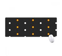 beatChong Dot Felice Paura Halloween antiscivolo Mousepad Grande Gioco Esteso ufficio Bordi Mat regalo Computer titched