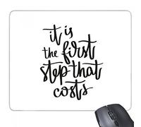 beatChong E 'il primo passo che i costi di citazione rettangolo antiscivolo in gomma Mousepad Mouse Game Pad regalo