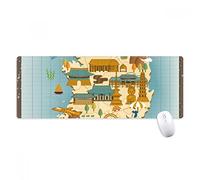 beatChong Famosi luoghi di Interesse in Corea del Sud Antisdrucciolevoli Mousepad Grande Gioco Esteso Ufficio Bordi titched Computer Mat Regalo
