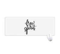 beatChong Free Spirit Citazione Antisdrucciolevoli Mousepad Grande Gioco Esteso Ufficio Bordi titched Mat Regalo Computer