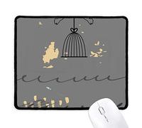 beatChong Gabbia astratta Piante Art Pattern antiscivolo Mousepad gioco Ufficio nero cucito Edges regalo