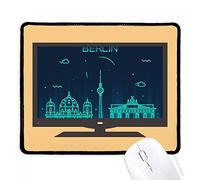 beatChong Germania Berlino Landmark Architettura Computer Mouse Pad antiscivolo in gomma Mousepad gioco Ufficio
