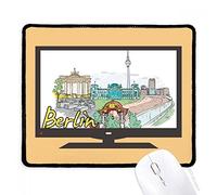 beatChong Germania Berlino Landmark Architettura Computer Mouse Pad Antiscivolo in Gomma Mousepad Gioco Ufficio